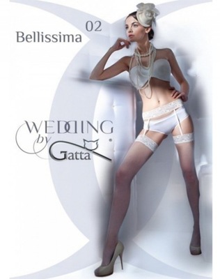 Rajstopy Wedding BELLISSIMA 02 box 1/2 Biały