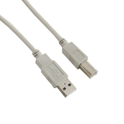Kabel drukarkowy DIGITUS USB 2.0 A/M - B/M, 1,8m beżowy