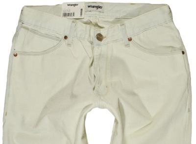 WRANGLER spodnie tapered SLIM ecru LARSTON W32 L32