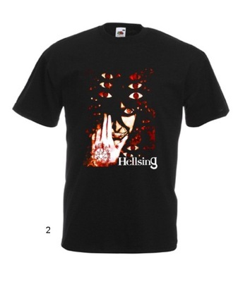 KOSZULKI MĘSKIE WZORY Hellsing Hiran ANIME MANGA