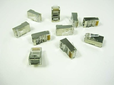 wtyk sieciowy modularny RJ45 8p8c FTP EKRANOWANY 100szt