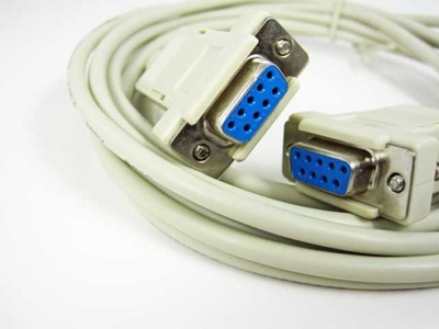 kabel przewód null modem d-sub 9pin rs232 1,5m DB9