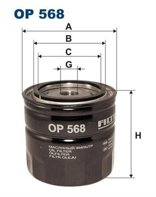 FILTRON FILTER OILS OP568 OPEL;VOLVO - milautoparts-fr.ukrlive.com