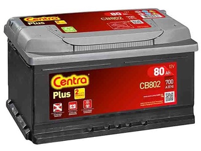 Акумулятор centra plus 80ah 700a cb802 новий model фото №1