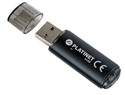 PENDRIVE USB 2.0 PLATINET ALUMINIOWY 64GB Wa-Wa FV