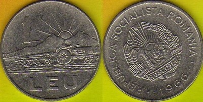 Rumunia 1 Leu 1966 r.