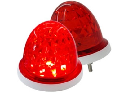 Lampa LED sygnalizacyjna migająca kogut ostrzegawcza 12v 24v czerwona