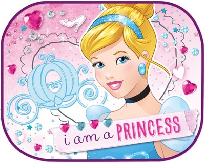 Zasłonki samochodowe Princess Disney Księżniczka