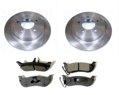 DISCS PADS REAR CHRYSLER PACIFICA 2004-2008  
