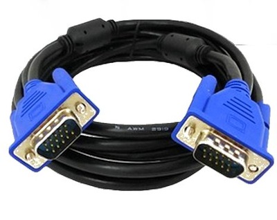 Przewód kabel VGA do monitora GOLD z filtrem 15 M