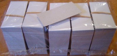 Cenówki kartoniki, metki cenowe - 1000szt 3x4,5 cm