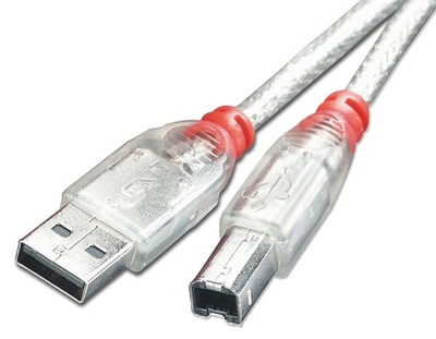 KABEL USB A - B 2.0 DAC SKANER LINDY 41752 1m
