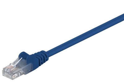 Kabel przewód patchcord UTP kat 5e niebieski 2m