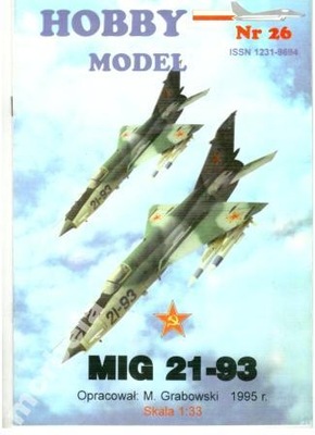 Hobby Model 26 Samolot MIG-21 -93 oryginał