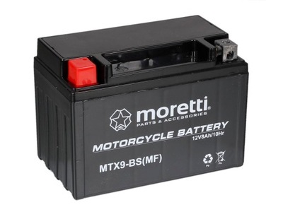 Akumulator Żelowy Moretti YTX9-BS/MTX9-BS