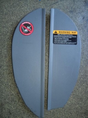 Carens ii 2 02-06 заглушка защита корпус панели l фото №1