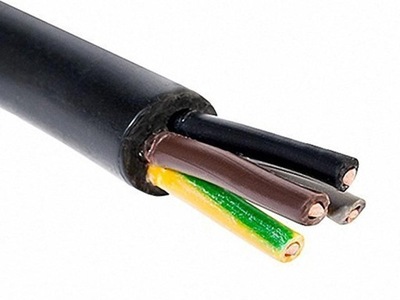 Kabel ziemny przewód YKY 4x6 RE 0,6/1kV ścinek 2 m