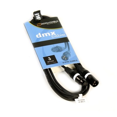 Kabel digital DMX AC-DMX3/3 XLR 3p. 3m