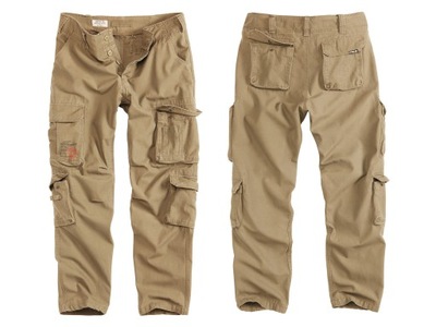 SURPLUS Spodnie Bojówki AIRBORNE SLIMMY - Khaki S