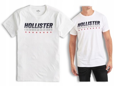 t-shirt biały koszulka HOLLISTER abercrombie XL