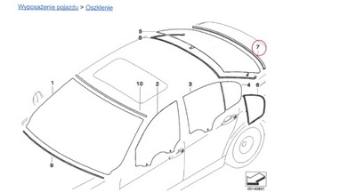 BMW E90 GASKET GLASS REAR REAR BOTTOM SIDE 7138664 WITH - milautoparts-fr.ukrlive.com