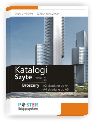 KATALOGI BROSZURY FOLDERY A5 8 STR - 10 szt /250g