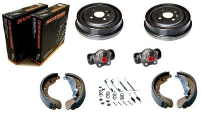 Тормозные барабаны тормозные колодки цилиндрики daewoo espero lanos nexia задний  комплект фото №1