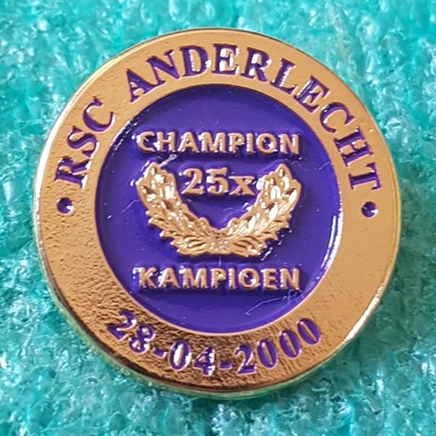 ODZNAKA RSC ANDERLECHT 25X CHAMPION 28.04.2000