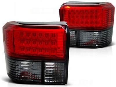 Lampy Tylne DIODOWE VW T4 90-03 RED SMOKE LED