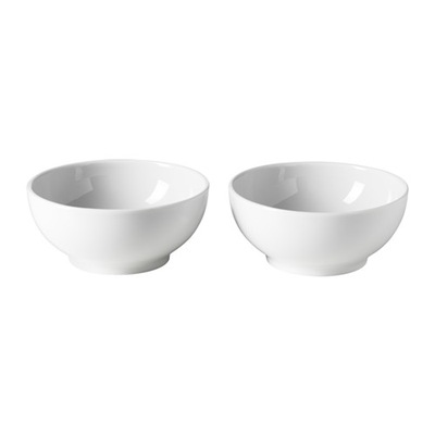 IKEA 365+ ZESTAW MISEK MISKA 2 SZT. BIAŁY 9 CM