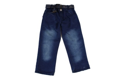 Spodnie jeans z paskiem r 98