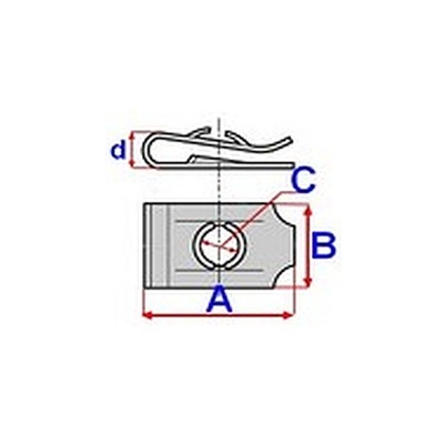 HOLDERS ASSEMBLY 6MM UNIVERSAL / ALFA ROMEO / FIAT / LANCIA (10SZT.) ROM - milautoparts-fr.ukrlive.com