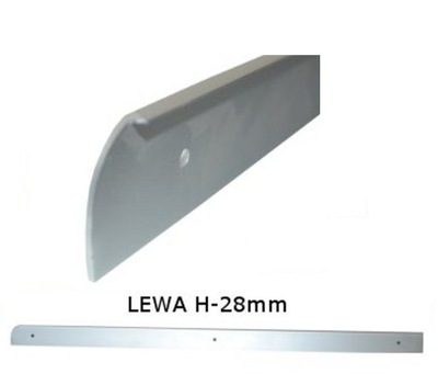 Listwa boczna do blatu 28mm LEWA aluminium
