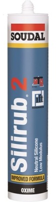 Silikon Neutralny Soudal SILIRUB 2 Szary