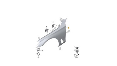 Крыло передний левый bmw serii 5 g30 фото №1