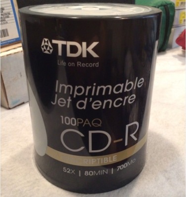 TDK CD-R Printable 10szt koperta CD