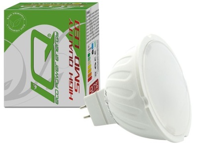 Żarówka MR16 LED SMD 2835 6W 12V CIEPŁA WW