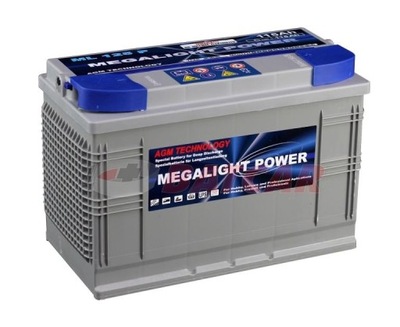 BATTERY AGM MEGALIGHT 115 AH PRAD- LODZ ENGINE - milautoparts-fr.ukrlive.com