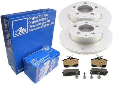 2× ATE 24.0109-0123.1 DISC BRAKE + ATE 13.0460-2820.2 SET PADS HAMULCOWYCH, BRAKES TARCZOWE - milautoparts-fr.ukrlive.com