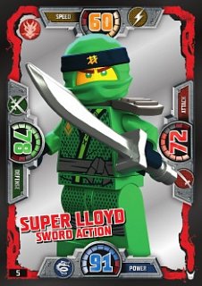 karta nr 5 Super Lloyd Lego Ninjago 3