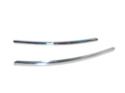 Audi a6 c6 04-08r молдинг бампера перед хромированная фото №1