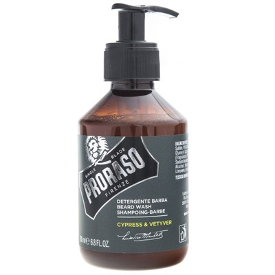 PRORASO szampon do brody i wąsów Cypress Vetyver