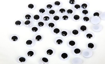 Sztuczne oczy oczka ruchome śr. 15mm/50sztuk OCZY