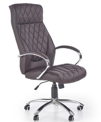 Fotel obrotowy HILTON krzesło biurowe BRĄZOWY