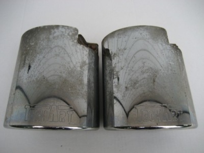 Porsche cayman boxter 987 наконечники вихлоп techart фото №1