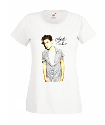 XS KOSZULKA DAMSKA Justin Bieber BIBER WZORY