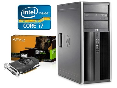 Komputer gier HP i7 8GB 1TB SSD GeForce 1050Ti 4GB