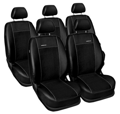 CITROEN C4 PICASSO 5 os POKROWCE SKÓRA + ALKANTARA