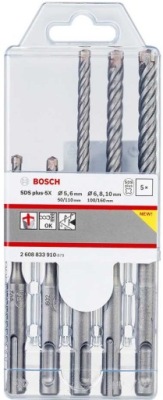 Bosch 5 kus bit nastavený SDS-plus 5X