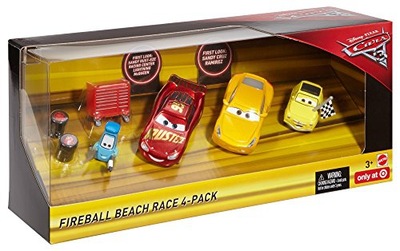 Zestaw Mattel Disney Cars Fireball Beach Race GUIDO CRUZ McQUEEN LUIGI